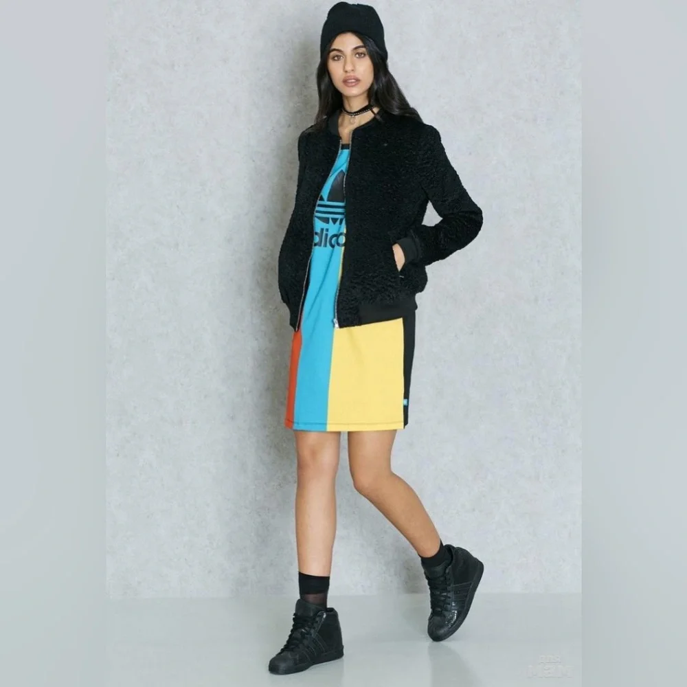 Adidas Trefoil Primary Colours Tank Dress - Picture 3 of 6